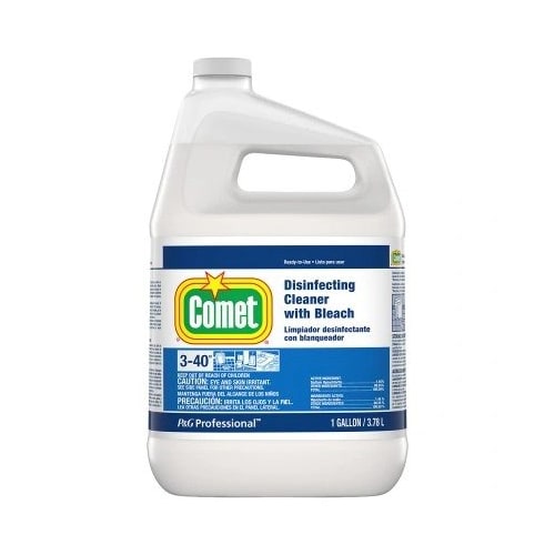 Comet Disinfecting Cleaner with Bleach, Closed Loop, 3.78 Liter